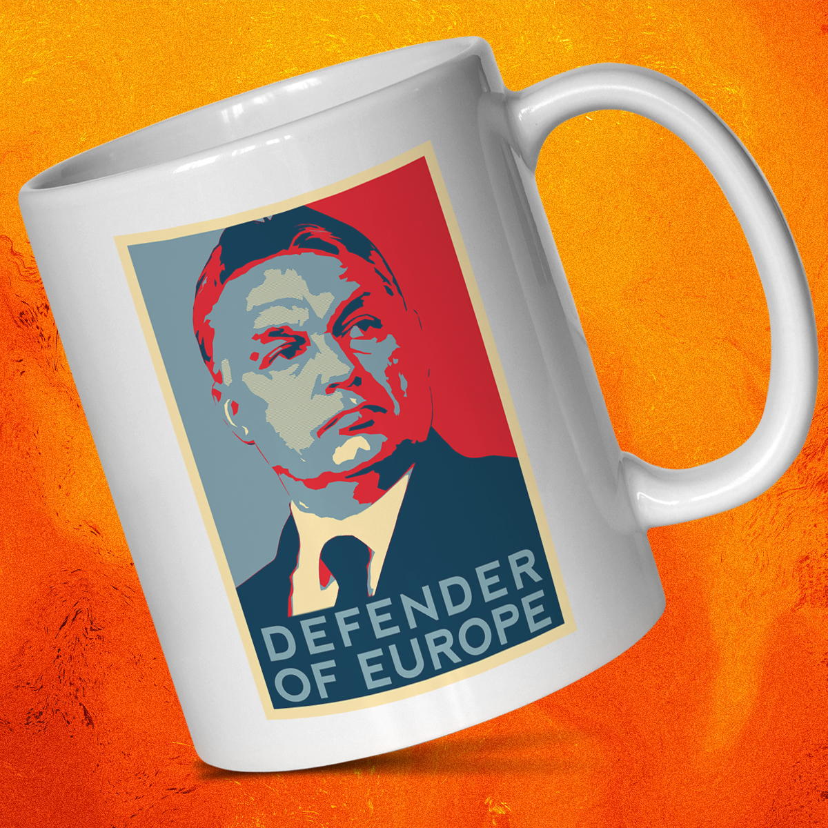 Orbán Defender of Europe bögre