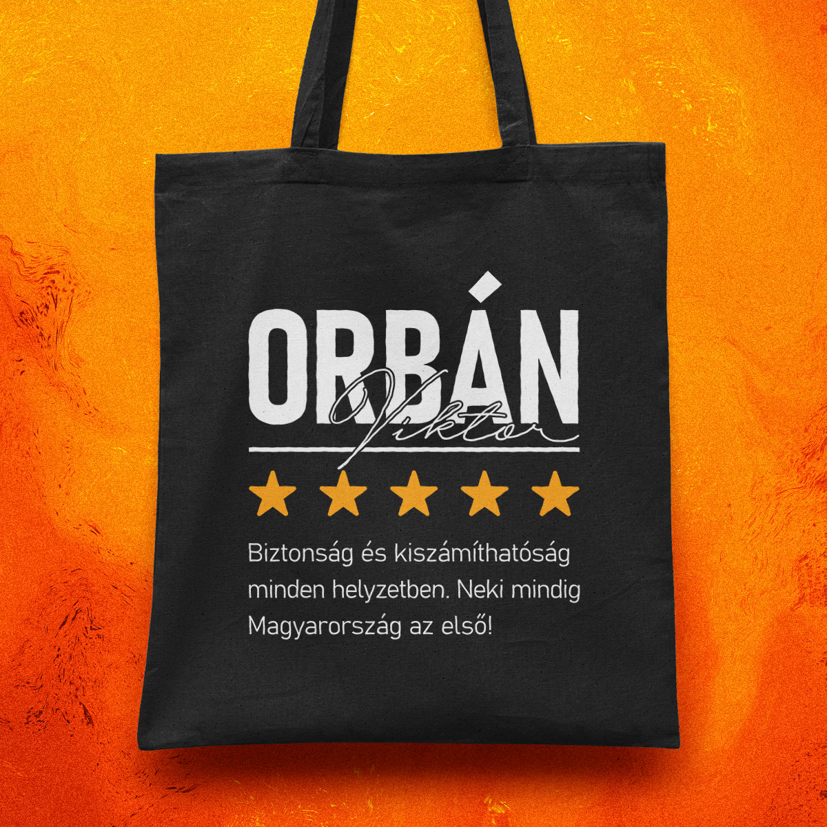 Orbán Viktor - 5 Csillagos vászontáska