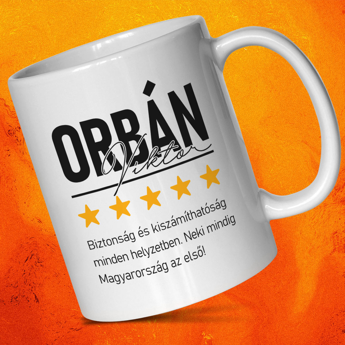 Orbán Viktor - 5 Csillag bögre