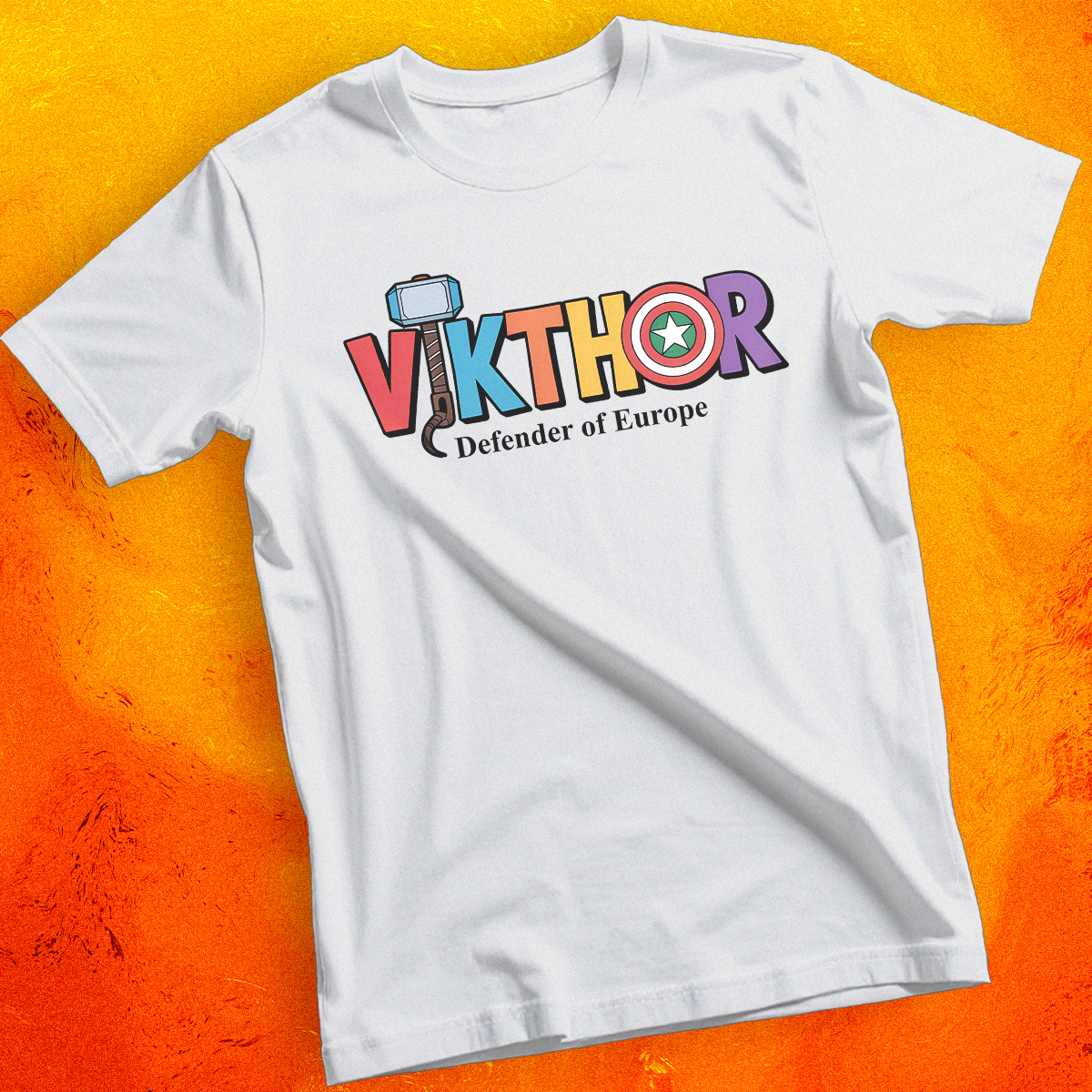 VikThor - Európa védelmezője képregény stílusú póló